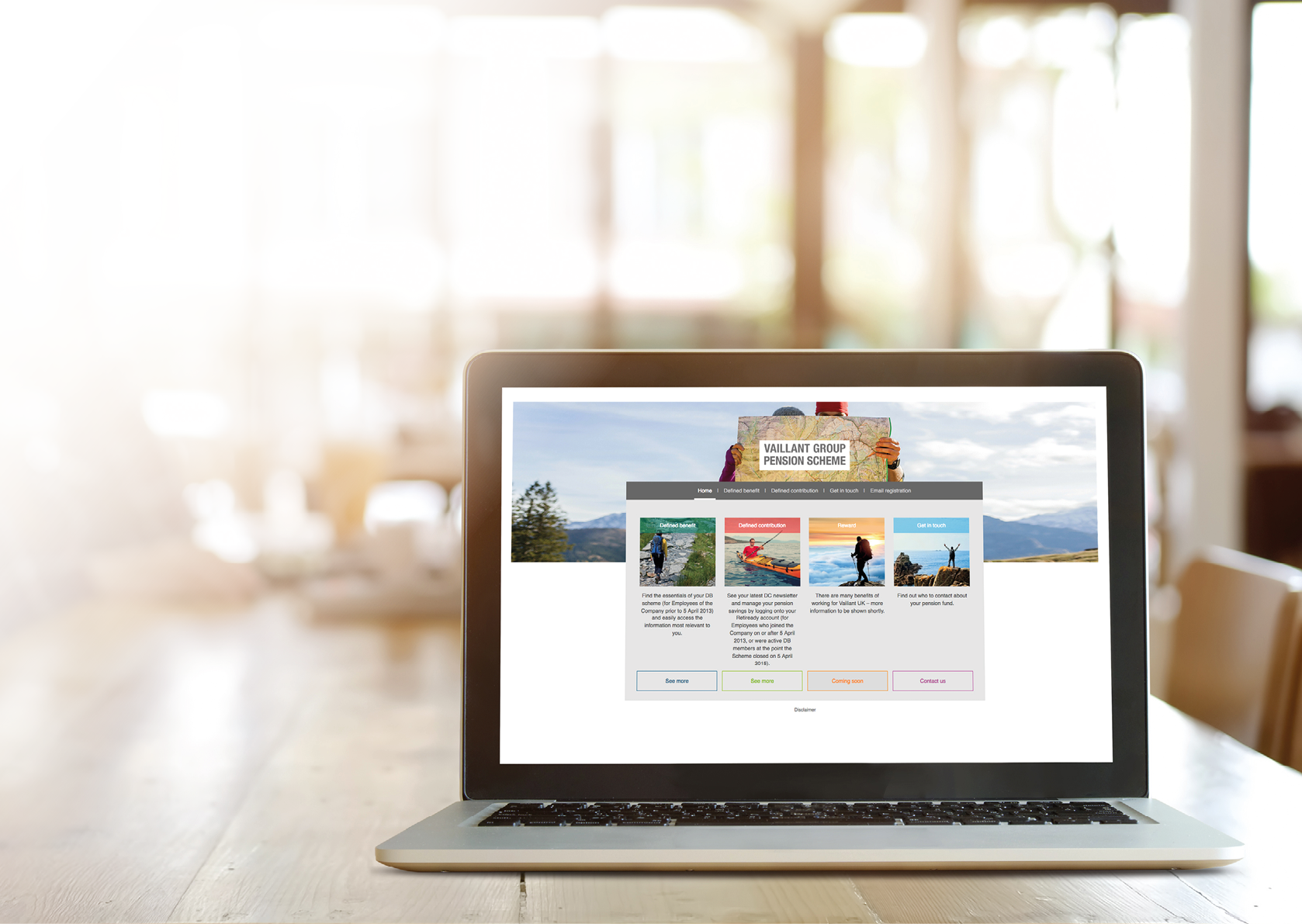 Mock up : Computer display for mockup in office interior 