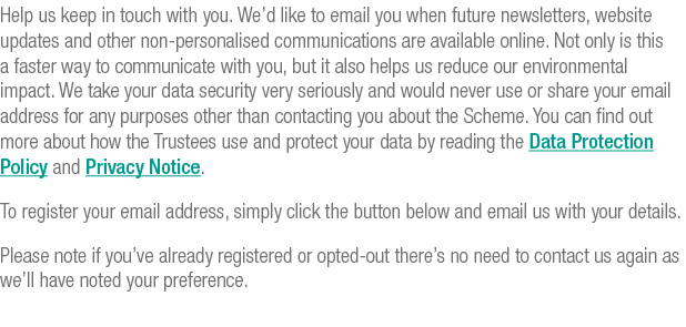 Help us keep in touch with you  We d like to email you when future newsletters, website updates and other non-persona   