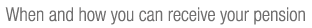 When and how you can receive your pension