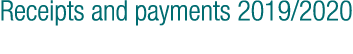 Receipts and payments 2019 2020