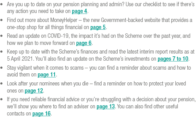    Are you up to date on your pension planning and admin  Use our checklist to see if there s any action you need to    