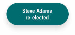 Steve Adams re-elected