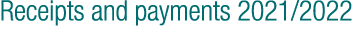Receipts and payments 2021/2022