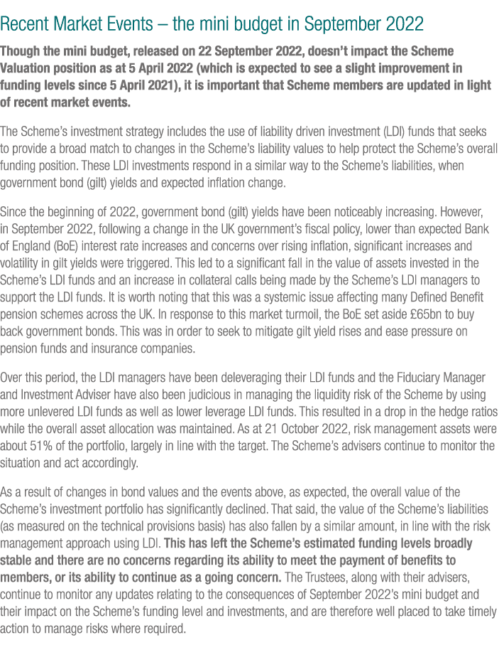 Recent Market Events – the mini budget in September 2022 Though the mini budget, released on 22 September 2022, doesn...
