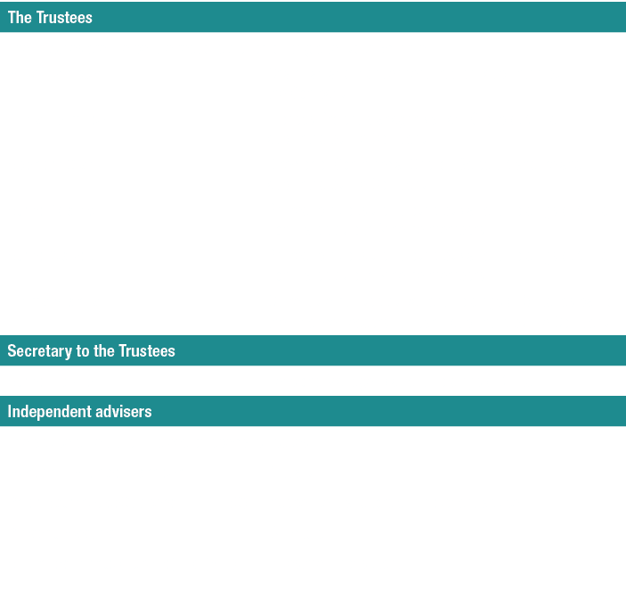 The Trustees,,The Trustees are the people responsible for looking after your Scheme.,Mike Hampton,Chairman and Indepe...