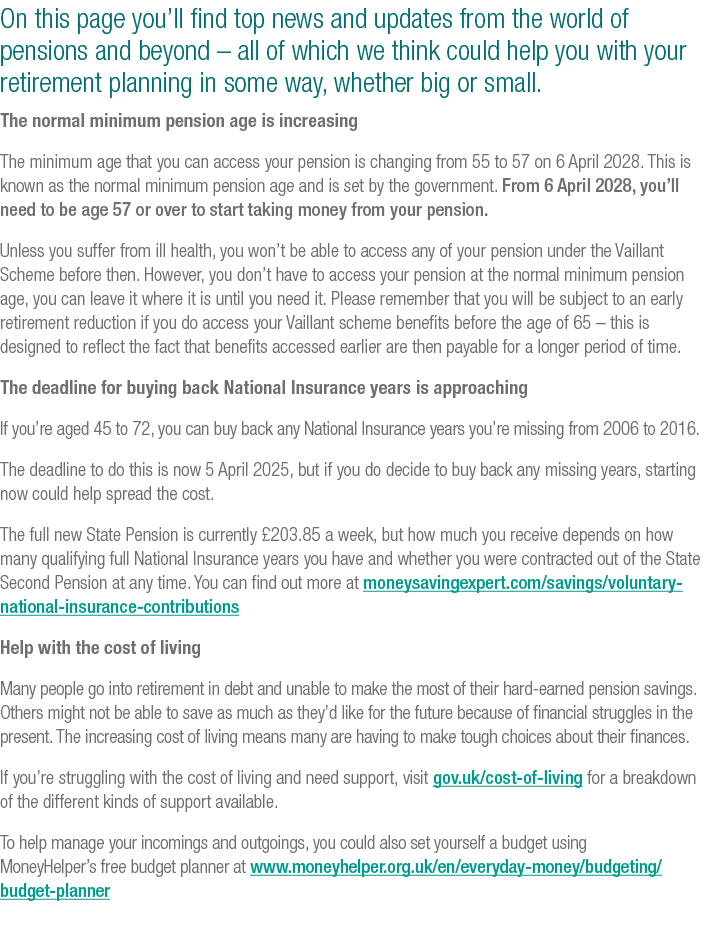 On this page you’ll find top news and updates from the world of pensions and beyond – all of which we think could hel...