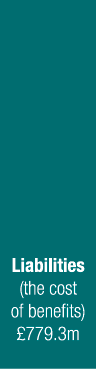 Liabilities (the cost of benefits)  779 3m