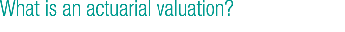 What is an actuarial valuation 