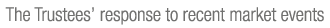 The Trustees  response to recent market events