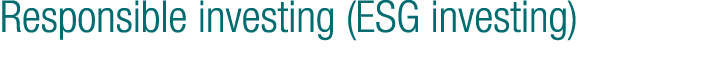 Responsible investing (ESG investing)