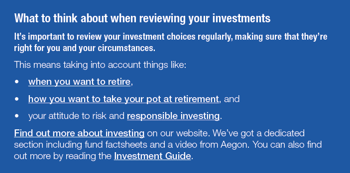 What to think about when reviewing your investments It s important to review your investment choices regularly, makin   