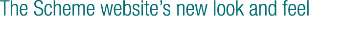 The Scheme website s new look and feel